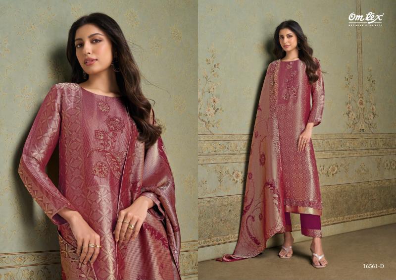 Omtex marcella silk dress materials wholesale